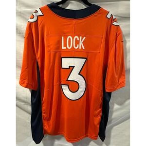 Stitched Orange Nike NFL Denver Broncos Jersey Men's 2XL #3 LOCK